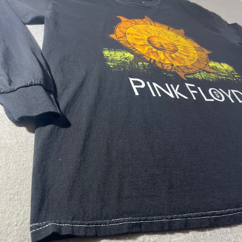 Pink Floyd Sun Clock Black Long Sleeve Graphic Shirt M/L - Picture 5 of 8